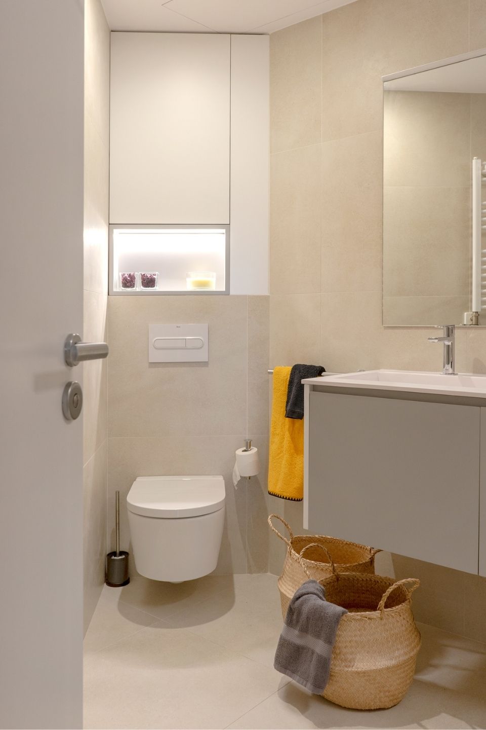 Hornacina de baño con luces LED